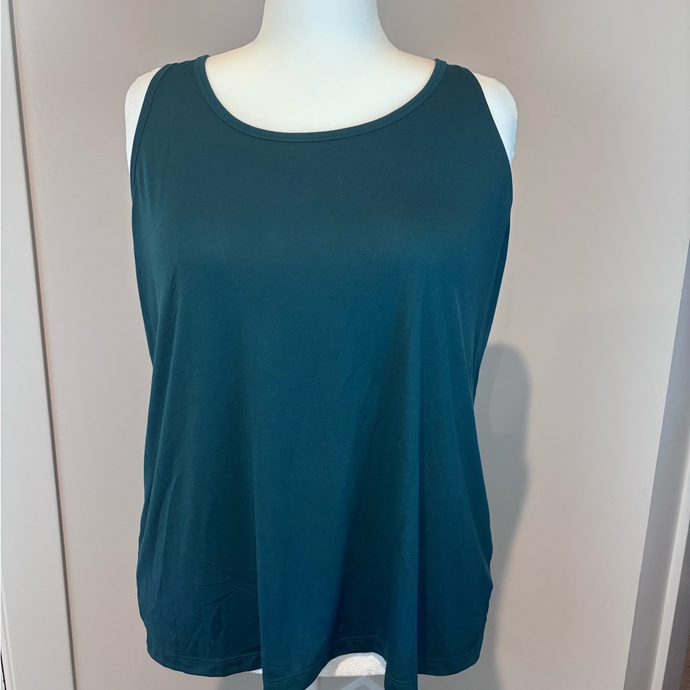 Teal Racerback Tank Top XXL – Lightweight Stretch Activewear